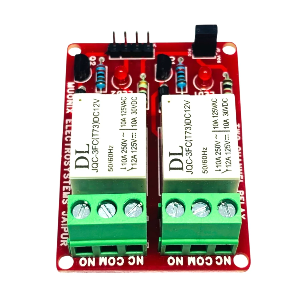 Muonix Relay Module 2ch 12v 10a (RLL00002) view 3